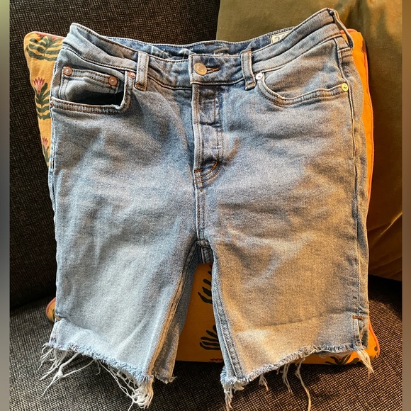 Free people we the free denim boyfriend shorts - Picture 1 of 8
